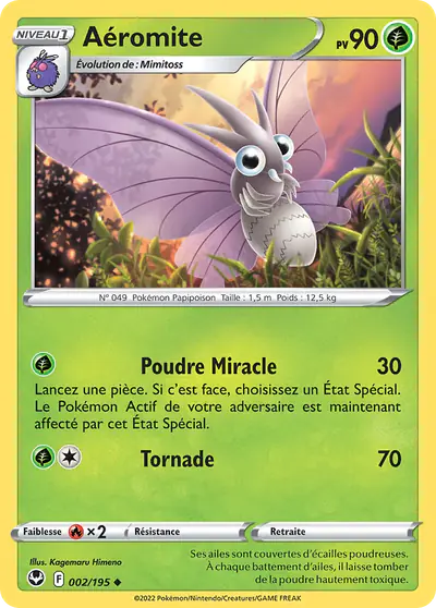 Image de la carte Pokemon Aéromite 002/195
