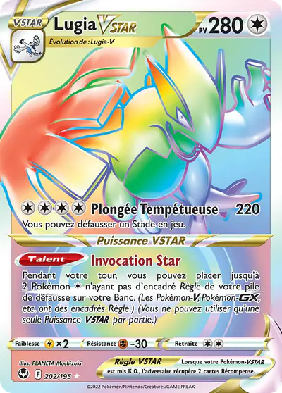 Image de la carte Pokemon Lugia VSTAR 202/195
