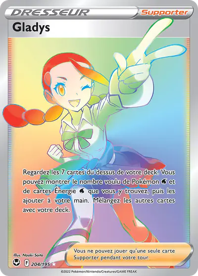 Image de la carte Pokemon Gladys 204/195