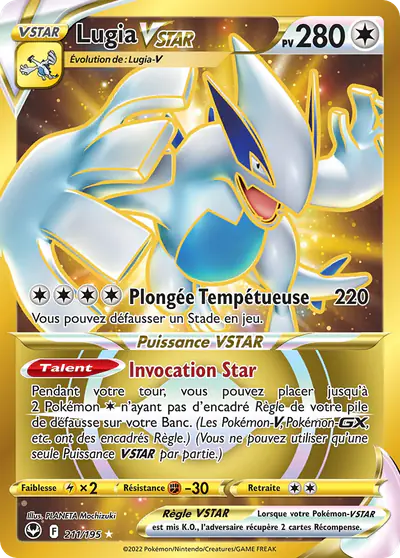 Image de la carte Pokemon Lugia VSTAR 211/195