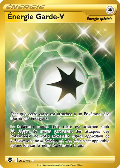 Image de la carte Pokemon Énergie Garde V 215/195