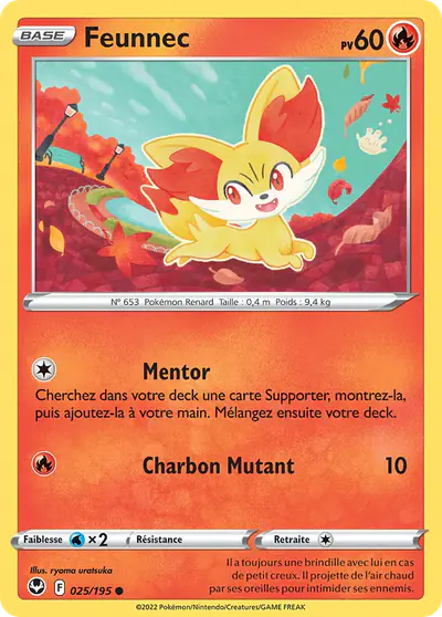 Image de la carte Pokemon Feunnec 025/195