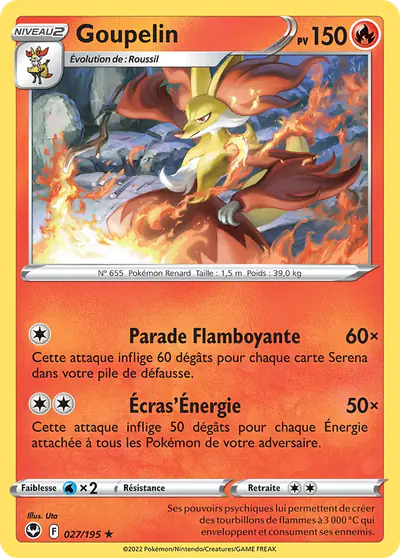 Image de la carte Pokemon Goupelin 027/195