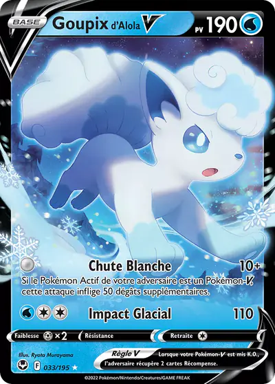 Image de la carte Pokemon Goupix d'Alola V 033/195