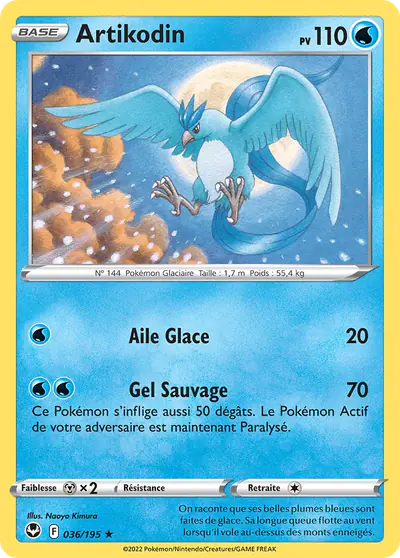 Image de la carte Pokemon Artikodin 036/195