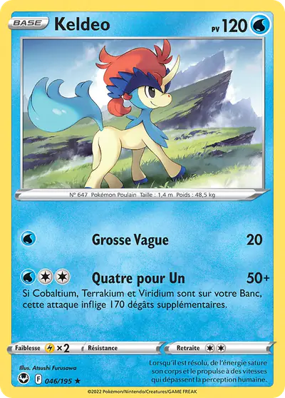Image de la carte Pokemon Keldeo 046/195