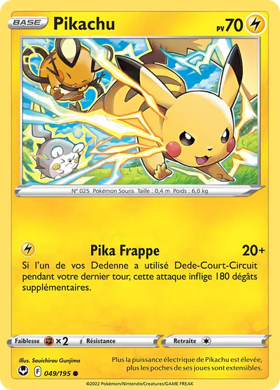 Image de la carte Pokemon Pikachu 049/195