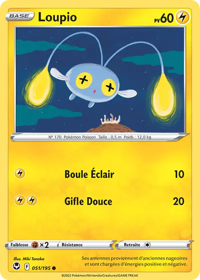 Image de la carte Pokemon Loupio 051/195