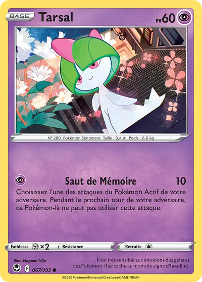 Image de la carte Pokemon Tarsal 067/195