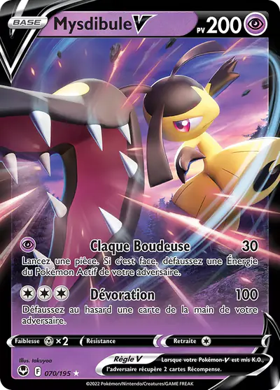 Image de la carte Pokemon Mysdibule V 070/195