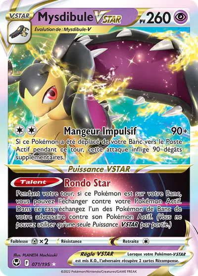 Image de la carte Pokemon Mysdibule VSTAR 071/195