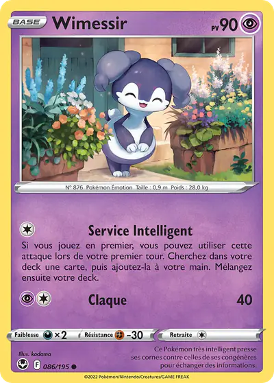 Image de la carte Pokemon Wimessir 086/195