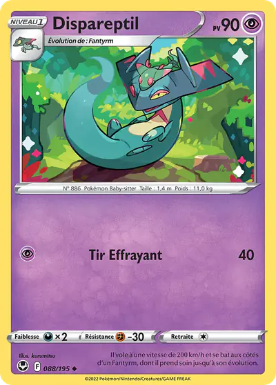 Image de la carte Pokemon Dispareptil 088/195