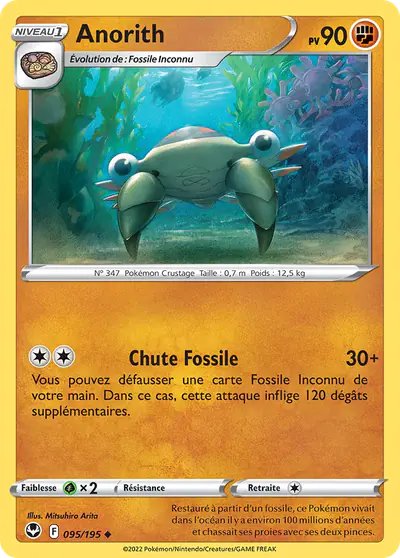 Image de la carte Pokemon Anorith 095/195