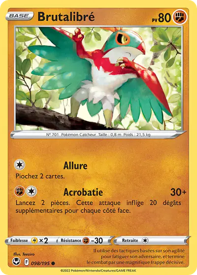 Image de la carte Pokemon Brutalibré 098/195