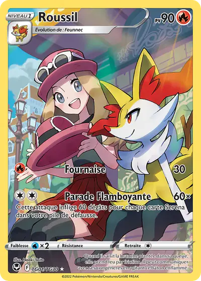 Image de la carte Pokemon Roussil TG01/195