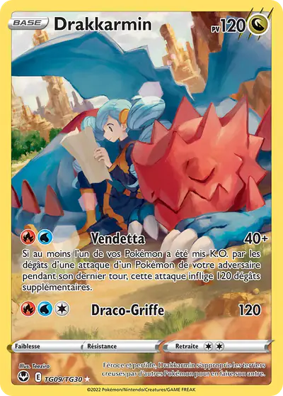 Image de la carte Pokemon Drakkarmin TG09/195