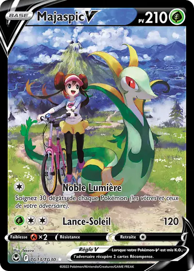 Image de la carte Pokemon Majaspic V TG13/195