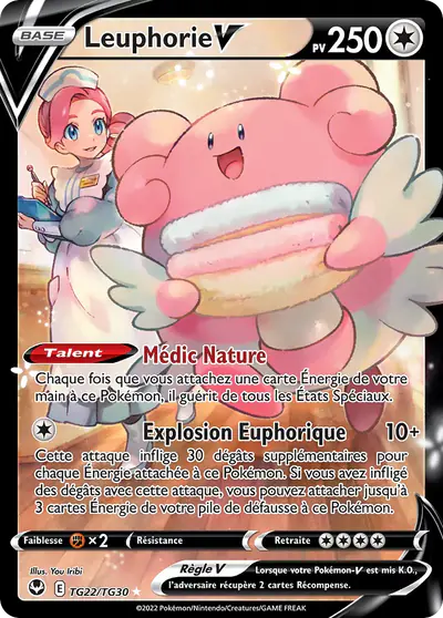 Image de la carte Pokemon Leuphorie V TG22/195