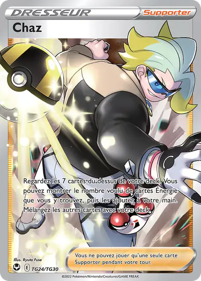 Image de la carte Pokemon Chaz TG24/195