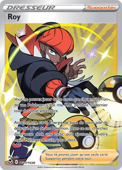 Image de la carte Pokemon Roy TG27/195