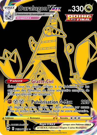 Image de la carte Pokemon Duralugon VMAX TG30/195