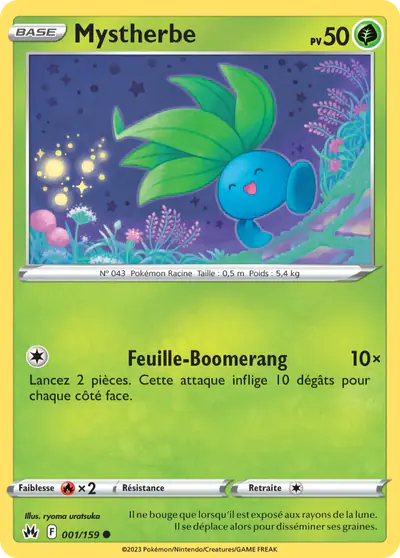 Image de la carte Pokemon Mystherbe 001/159