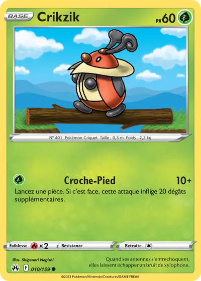 Image de la carte Pokemon Crikzik 010/159