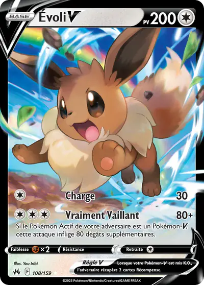 Image de la carte Pokemon Évoli V 108/159
