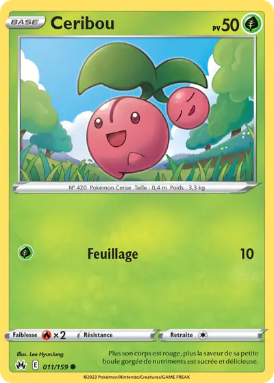 Image de la carte Pokemon Ceribou 011/159