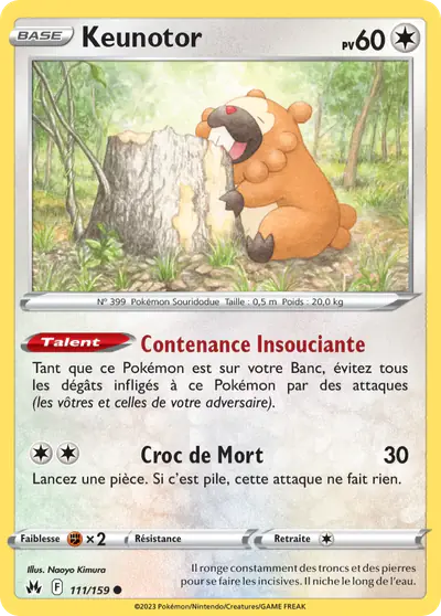 Image de la carte Pokemon Keunotor 111/159