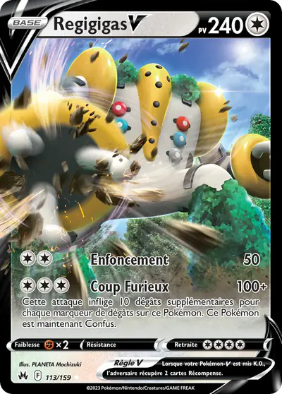 Image de la carte Pokemon Regigigas V 113/159