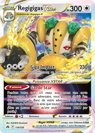 Image de la carte Pokemon Regigigas VSTAR 114/159