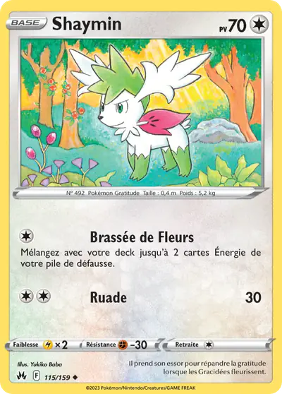 Image de la carte Pokemon Shaymin 115/159