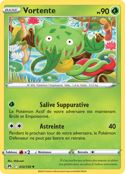 Image de la carte Pokemon Vortente 012/159