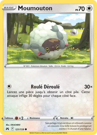 Image de la carte Pokemon Moumouton 121/159