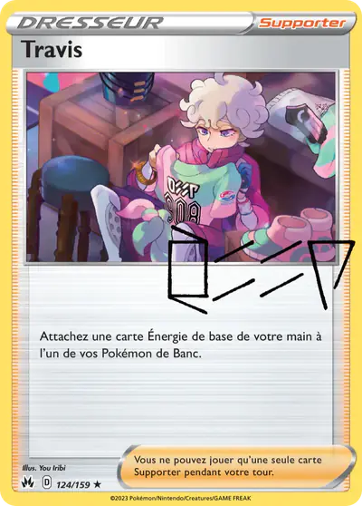Image de la carte Pokemon Travis 124/159