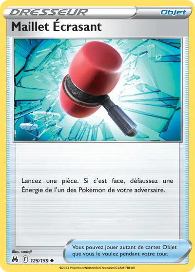Image de la carte Pokemon Maillet Écrasant 125/159