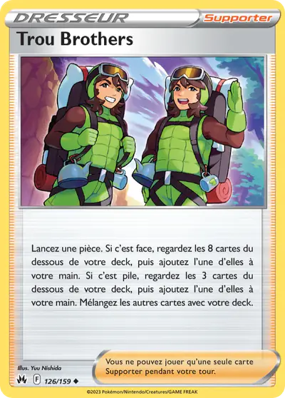 Image de la carte Pokemon Trou Brothers 126/159