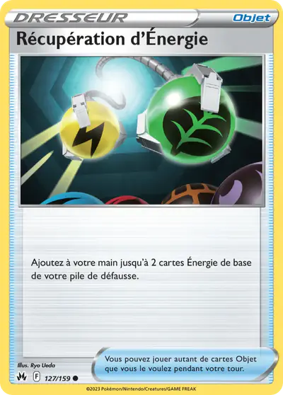 Image de la carte Pokemon Récupération d'Énergie 127/159