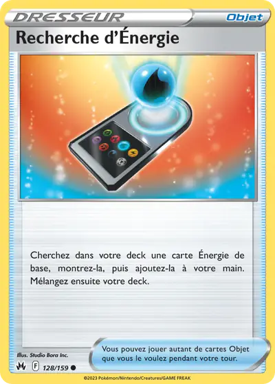 Image de la carte Pokemon Recherche d'Énergie 128/159