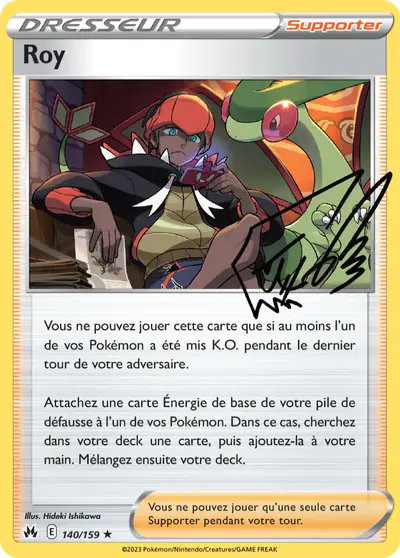 Image de la carte Pokemon Roy 140/159