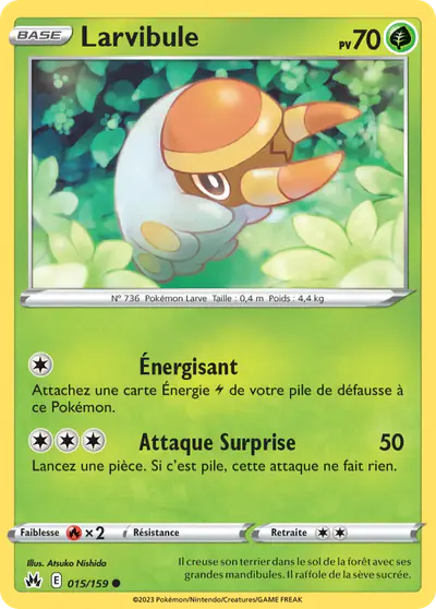 Image de la carte Pokemon Larvibule 015/159