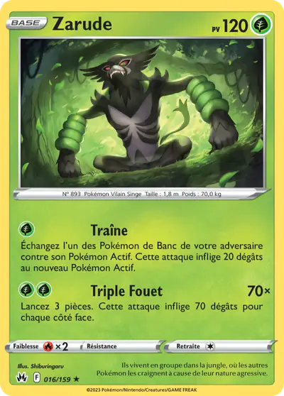Image de la carte Pokemon Zarude 016/159