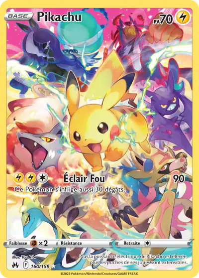Image de la carte Pokemon Pikachu 160/159