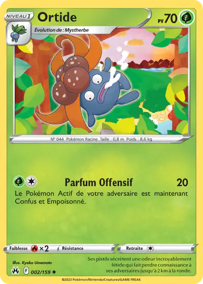 Image de la carte Pokemon Ortide 002/159