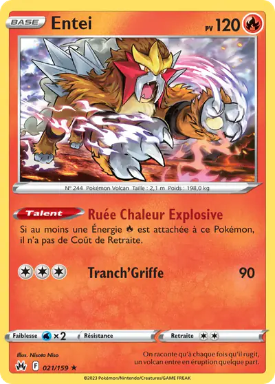 Image de la carte Pokemon Entei 021/159