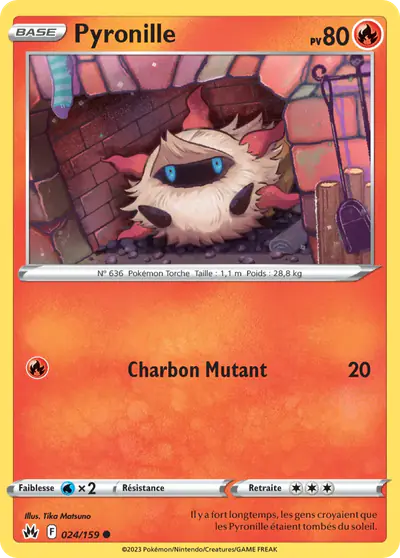 Image de la carte Pokemon Pyronille 024/159