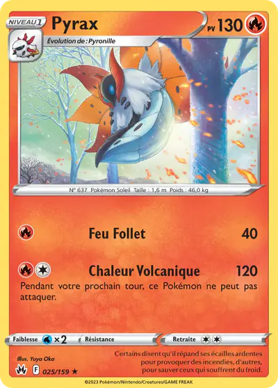 Image de la carte Pokemon Pyrax 025/159