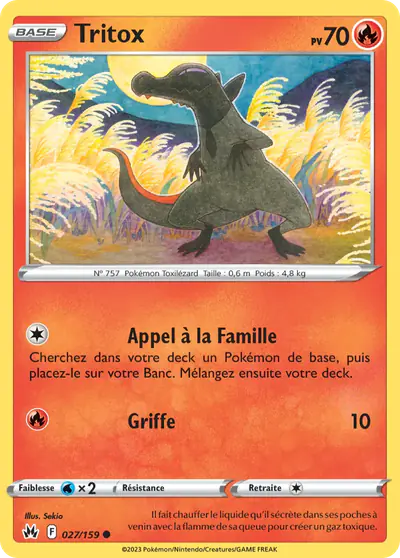 Image de la carte Pokemon Tritox 027/159